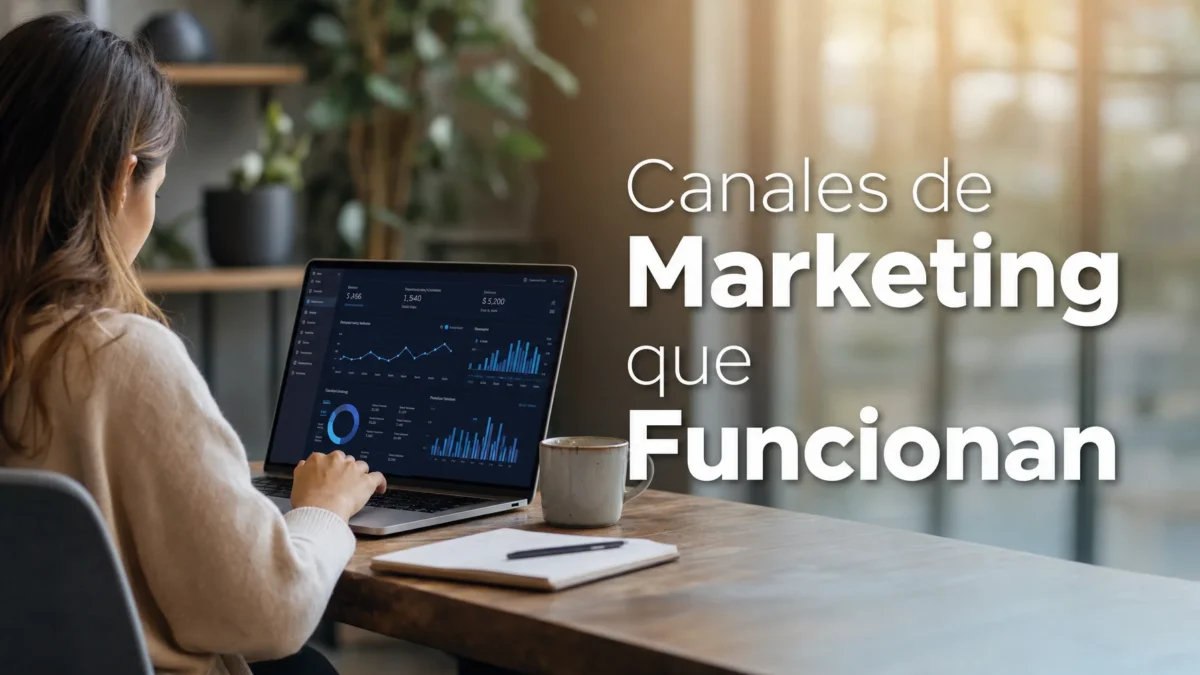 Estrategia de marketing digital con dashboard y análisis de canales que funcionan para negocios en crecimiento