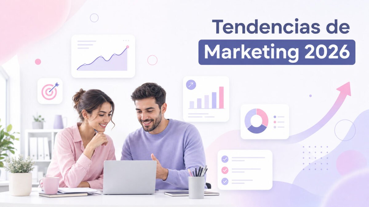 Tendencias de marketing digital 2026 para pymes: equipo revisando datos de campañas